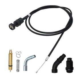 Vkinman 17950-HN0-A12 Carburetor Choke Cable and Starter Valve Plunger Kit Replacement for Honda 2001-2014 Foreman Rubicon 500, Replace 16046-HM5-730