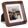 Gdfmsc Square 4x4 Picture Frame with Mat for 3x3, USA-Sourced