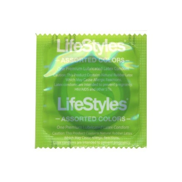 Lifestyles Assorted Colors Condoms 24 Pack