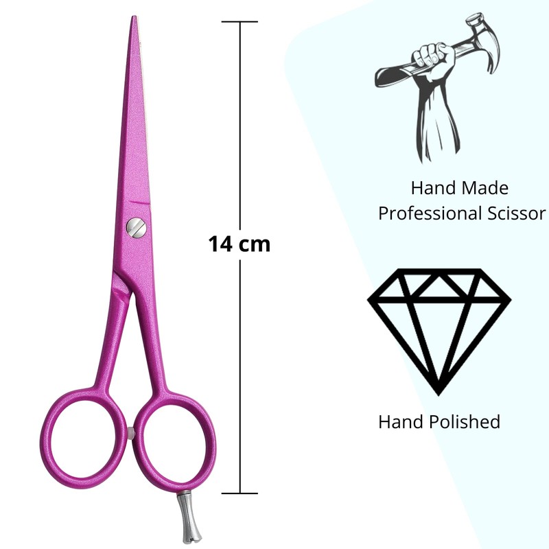 Wishbeauty Pastel Plus Candy Scissors 5.5 Inch / 14 cm