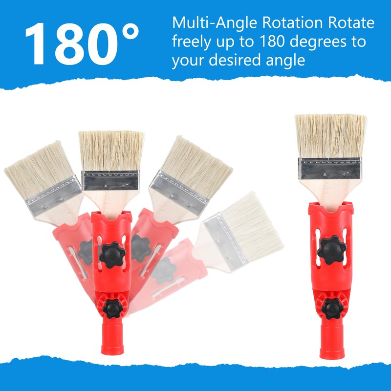 Multi Angle Paint Brush Extender Extension Pole Attachments, Extendable Paint