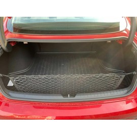 EACCESSORIES EA Rear Trunk Organizer Cargo Net for KIA Optima 2016-2020 – Envelope Style Cargo Net for Sedan - Premium Mesh Car Trunk Organizer Vehicle Carrier Storage - Compatible with KIA Optima