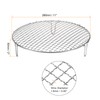 sourcing map Round Cooking Rack 11-inch Stainless Steel Cross Wire