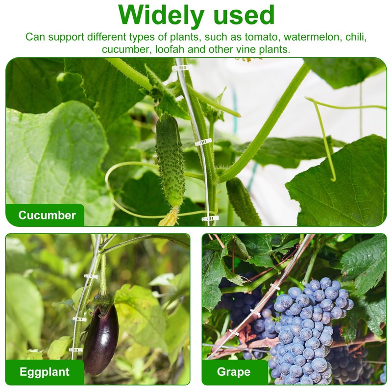 Eyoulife Tomato Roller Hooks with 15M Rope, Plant Support Hooks,