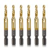 6-pc 10-32NC Combination Drill Tap Bit Set SAE, 10-32NC Thread