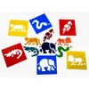 Washable Strong Plastic Stencils - Jungle Animal Themed - Pack