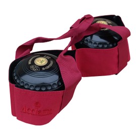 Acclaim Arles Nylon Two Bowl Level Lawn Flat Green Short Mat Indoor Outdoor Bowls Carrier (Red)