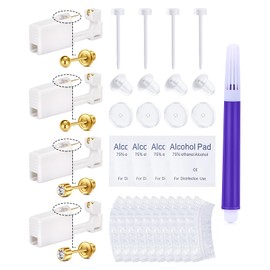 QWALIT Gold Ear Piercing Kit Gold Ear Piercing Gun Kit Disposable Self Piercing Earring Gun with Earring Piercing Kits at Home