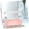 Garneck 2pcs Mini Plastic Suitcase Makeup Box - Portable Hard