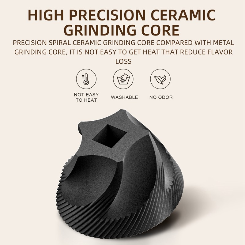 Manual Coffee Bean Grinder Capacity 25g with Ceramic Conical Burr