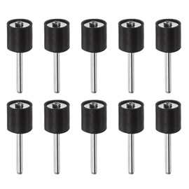 HARFINGTON 10uds 1/2 Pulgada Lijado Tambor Goma Mandriles 1/8 Pulgadas Vástago Lijado Manga Soporte para Tambor Lijadora Giratoria Amoladora