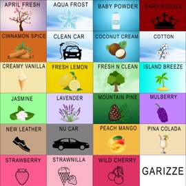 Wonder Wafers Car Air Freshener Wafers Variety Pack of 72 - Individually Wrapped Car Air Fresheners - 23 Scents Car Fresheners (72 Pack 23 Scents)