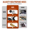 12FT Propane Hose with Regulator, 3/8" inch Quick Connect Disconnect