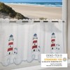 Tischdeckenshop24 Net Curtain Lighthouse for Kitchen, Bathroom and Children's Room,