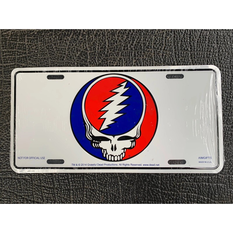 Grateful Dead Stealie License Plate - Lightweight DEAD HEAD license