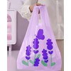 50pcs Purple Small Trash Bags 3 Gallon 4 Gallon for