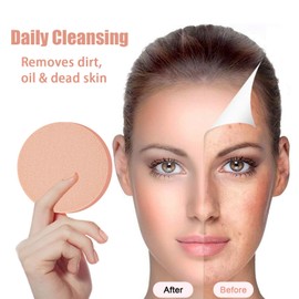 12 Pcs Makeup Sponges,Facial Sponges for Washing Face,Dry Wet Use