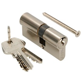 KOTARBAU Lock Cylinder Nickel Brass with Knob Cylinder Lock Profile Cylinder Lock Door Cylinder Lock Cylinder Security Lock Double Cylinder