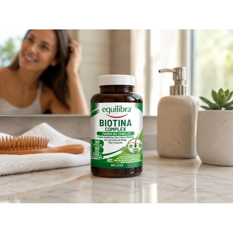Biotina Complex Equilibra 90 Cáps Fuerza Cabello Anticaída