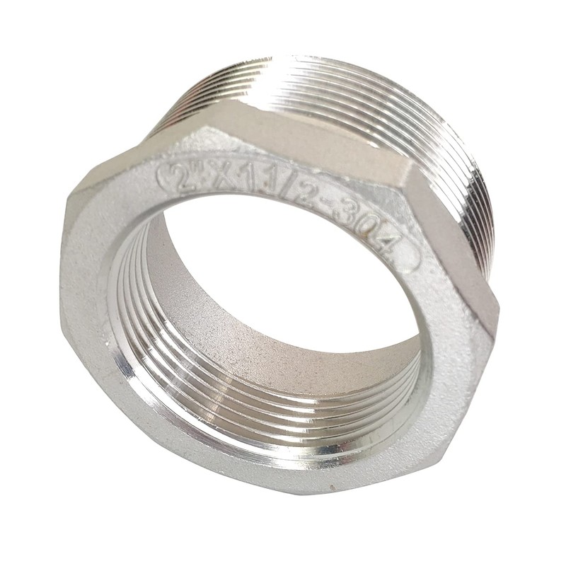 LOZOME 2" Male x 1-1/2" Female Thread Reducer Bushing Pipe