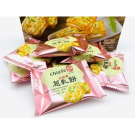 CHIATE Nougat Green Onion Cookies 12pcs/290g Best Taiwanese Gift - CHIATE - Fresh Stock-Taiwan food