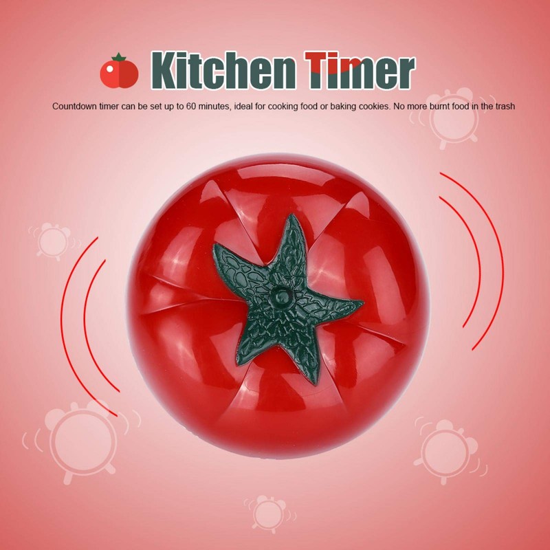 1pcs Kitchen Timer, 60 Minutes Pomodoro Timer Tomato Timer Cartoon