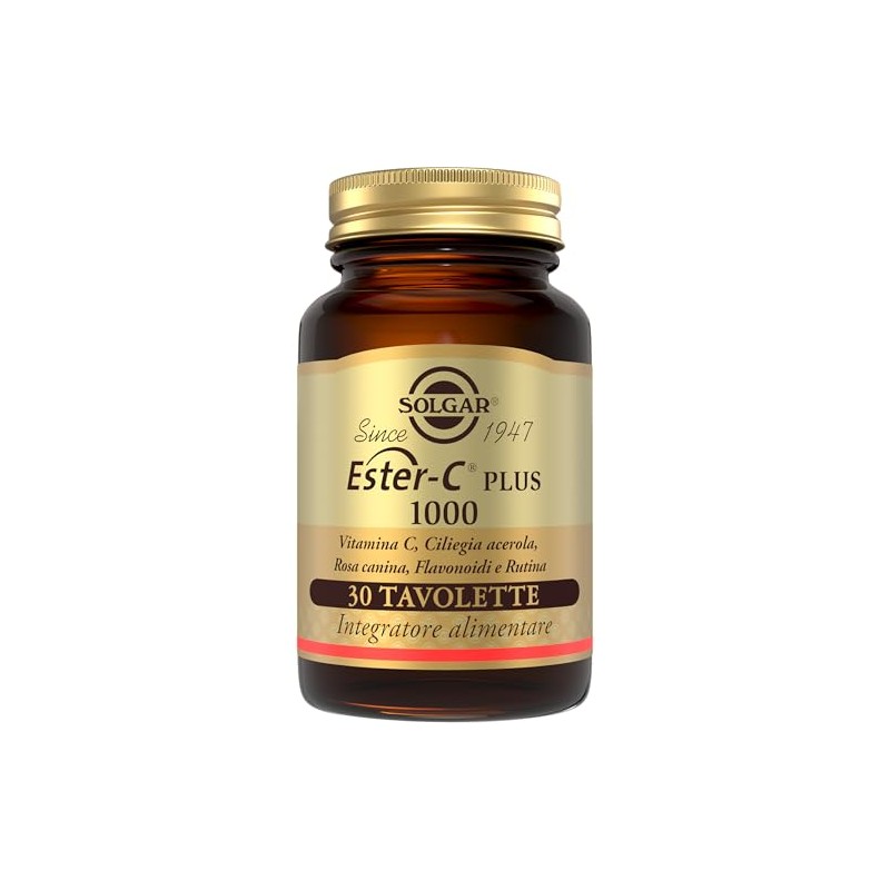 Solgar Ester‑C® Plus 1000, 30 tavolette – Vitamina C Ph