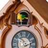 TIMEGEAR Cuckoo Clock with Night Mode, Singing Bird and Carved