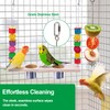 2 Pcs Bird Cage Food Holder Stainless Steel Parrot Fruit