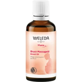 WELEDA Organic Breast Massage Oil, Nourishing Natural Cosmetics Breast Oil for Pregnancy and Breastfeeding, Nursing Oil to Promote Blood Circulation of the Skin (1 x 50 ml)