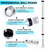 BQKOZFIN Golf Ball Retriever,Aluminium Golf Ball Picker Tube Detachable Shagger