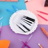Prasacco Pack of 50 Micro Eyebrow Brushes, Portable Eyebrow Laminator