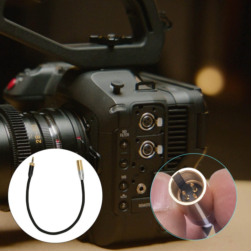 3.5mm to Mini XLR Cable, 3.5mm Stereo to 3 Pin