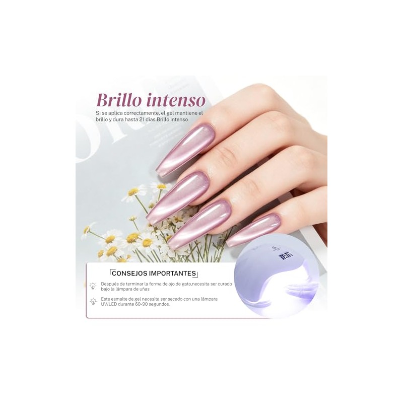 CHERIMOYA Esmalte de Uñas de Gel Ojos de Aurora Boreal