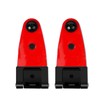 2 All Glass Rear Door Hinges with Hardware #103528-100XL/100LE for