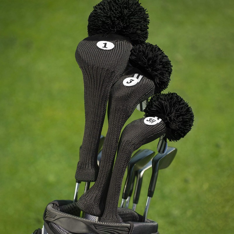 Izzo Golf Vintage Fairway Headcover, Black