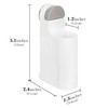 Linkidea 2 Pack Shower Razor Holder, Plastic Wall Mount Compatible