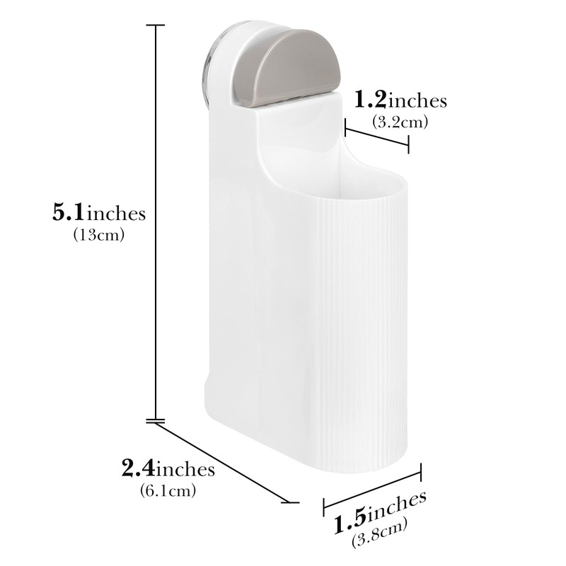 Linkidea 2 Pack Shower Razor Holder, Plastic Wall Mount Compatible