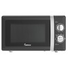 IMPECCA Countertop Microwave Oven Retro Mechanical Dials 5 Modes Timer