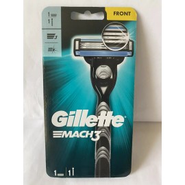 Gillette Mach3 For Men 1 Cartridge / 1 Handle,  Microfin Skin Guard NEW!