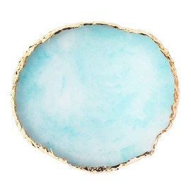 1 Piece Nail Art Palette Nail Polish Palette Mixing Palette Makeup Plate Nail Plates for Nail Art Nail Tip Holder Nail Art Display (1 Blue)