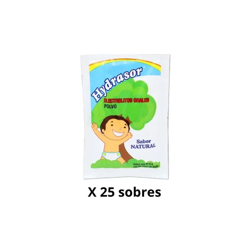 Electrolitos Orales Polvo Suero Caja C/25 Sobres Natural