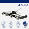 FibroPool Professional-Grade Flexible Pool Vacuum Head - Extra-Wide, Weighted Design