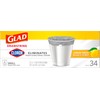 Glad Small Drawstring Trash Bags with Clorox, 4 Gal, Lemon