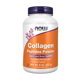 NOW Supplements, Collagen Peptides Powder, Clinically Tested, 8-Ounce