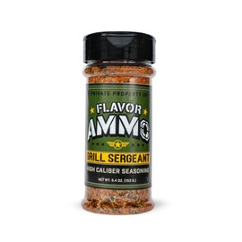 Flavor Ammo – Grill Sergeant BBQ Rub | Bold All-Purpose Seasoning for Grilling, Smoking, and Meats | Tactical Flavor for Backyard Warriors