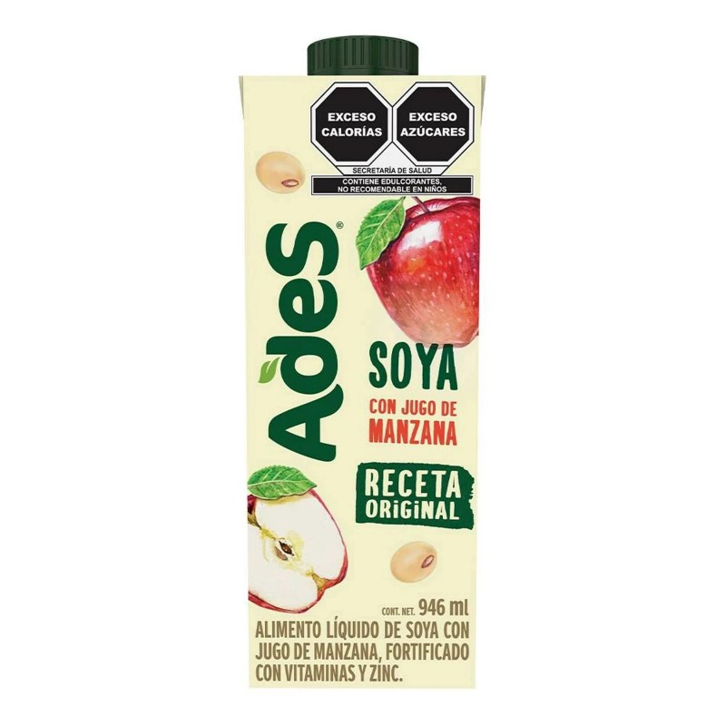 ADES 2 X Alimento líquido de soya AdeS sabor manzana