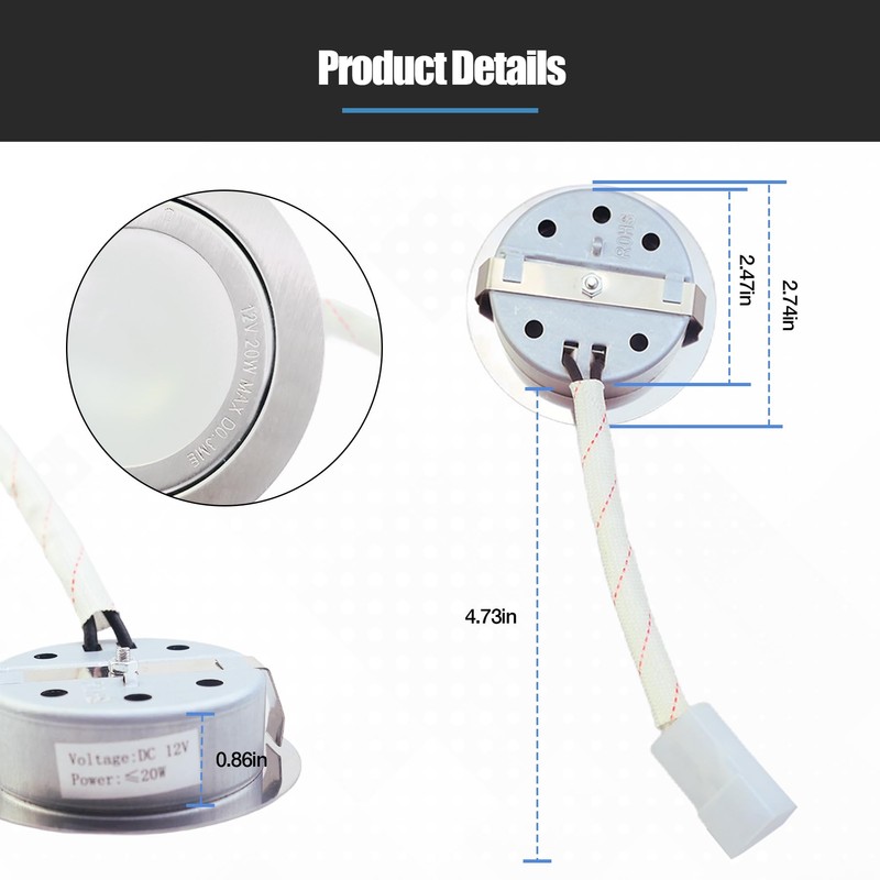 KMBNTU SB02300798 Range Hood Led Light Fit for Broan Nutone