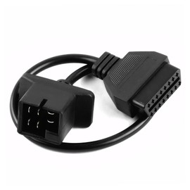 Sephile OBD2 Adapter Cable, 6 Pin to OBD2 16 Pin Scanner Harness Work with OBD2 Series Diagnostic Repair Instruments, Plug-and-Play Cable Code Reader, Compatible with Chrysler Models (Black)