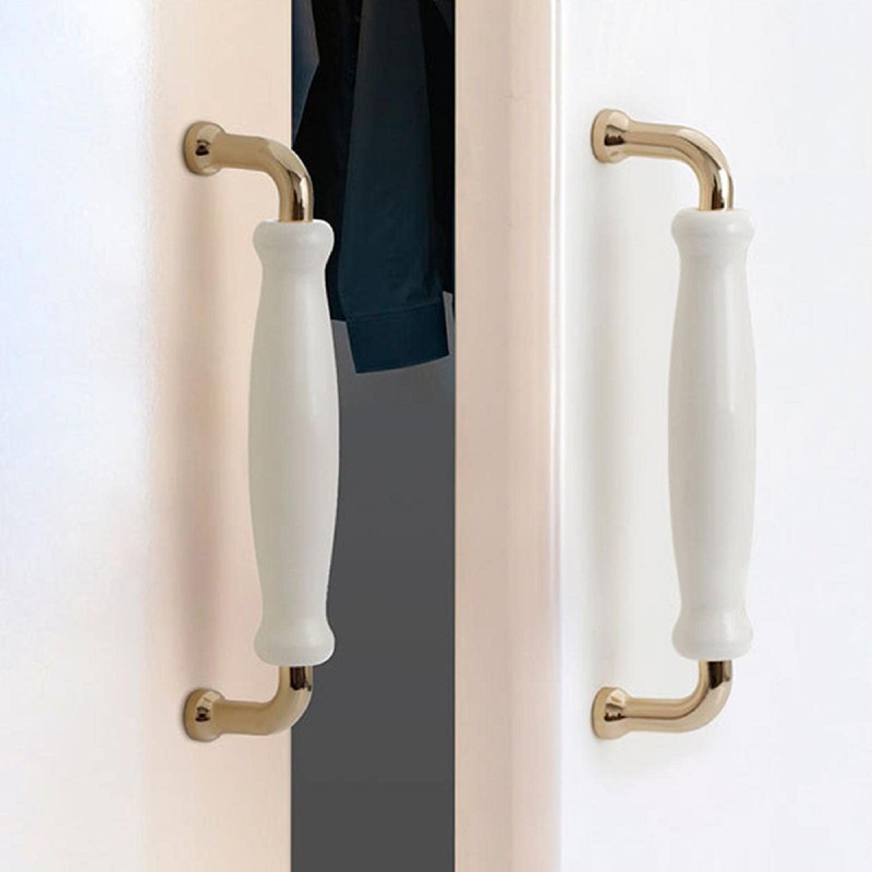 2 Pieces Cabinet Handles Ceramic Zinc Alloy Cabinet Handles Kitchen
